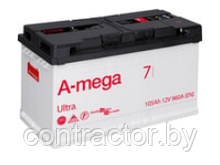 Аккумулятор 6СТ-105NR A-mega Ultra (960A)