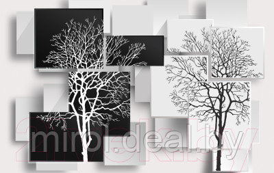 Фотообои листовые Citydecor Дерево 3D Инь-янь - фото 1 - id-p211903703