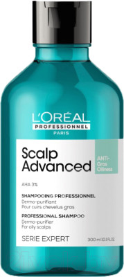 Шампунь для волос L'Oreal Professionnel Scalp Advanced для жирной кожи головы - фото 1 - id-p211903764