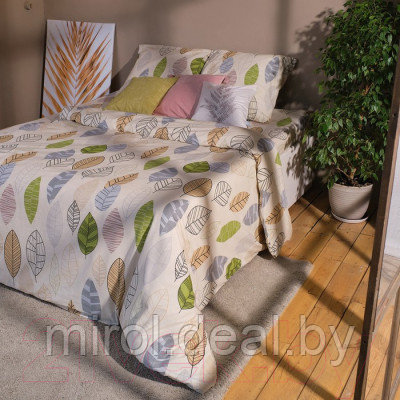 Комплект постельного белья Этель Foliage евро / 7534025 - фото 2 - id-p211904518