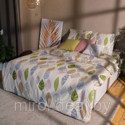 Комплект постельного белья Этель Foliage евро / 7534025 - фото 5 - id-p211904518