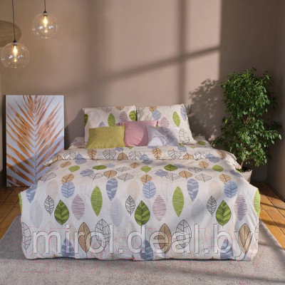 Комплект постельного белья Этель Foliage евро / 7534025 - фото 6 - id-p211904518