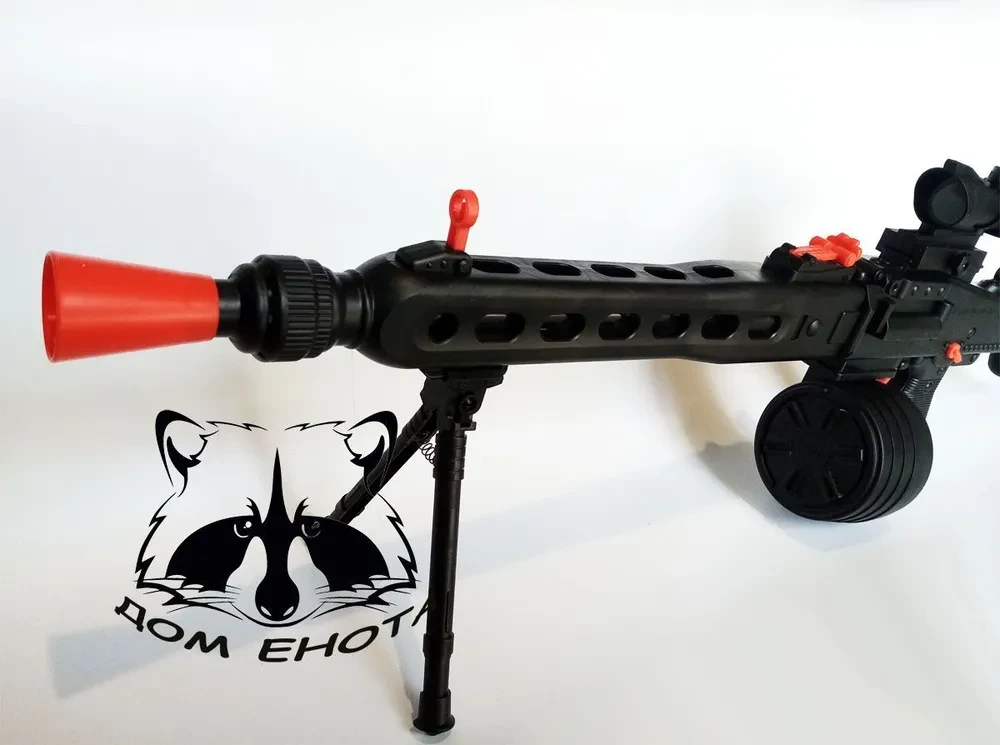 Детский Автомат пулемет MG3 орбибольный с орбизами с прицелом. Орбизбол аккумулятор - фото 3 - id-p211910797