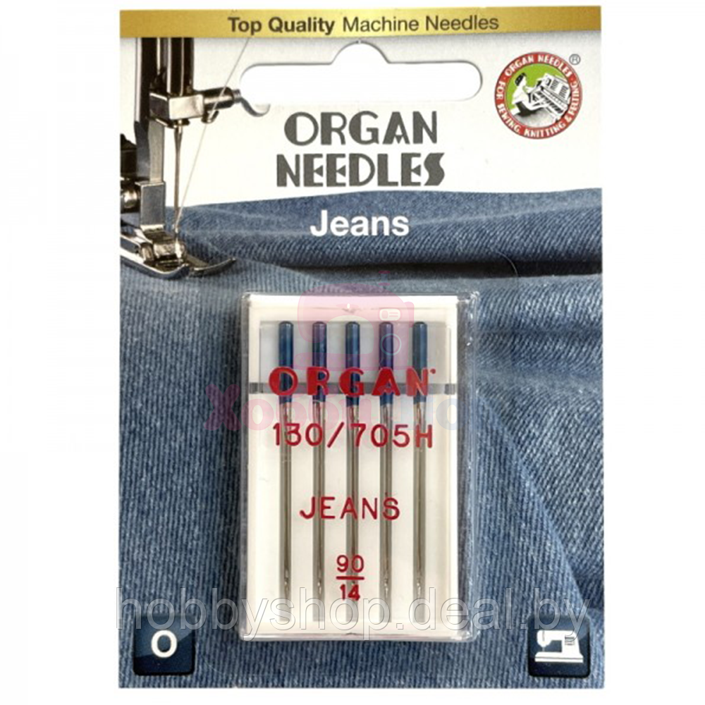 Набор игл джинс ORGAN JEANS №90 (5 шт.)