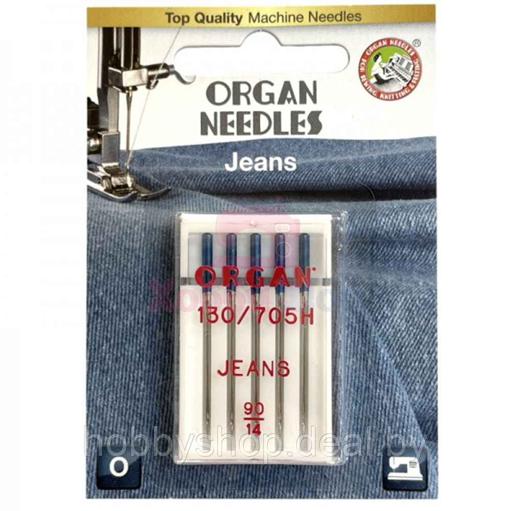 Набор игл джинс ORGAN JEANS №90 (5 шт.) - фото 1 - id-p211915837