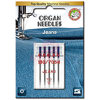 Набор игл джинс ORGAN JEANS №100 (5 шт.)
