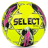 Мяч для футзала SELECT Futsal Attack Shiny Fluo Yellow