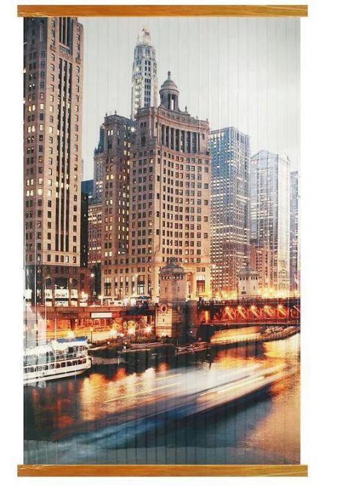 Инфракрасный пленочный экономичный обогреватель-картина Мегаполис ИК электрообогреватель бытовой настенный - фото 1 - id-p211899736