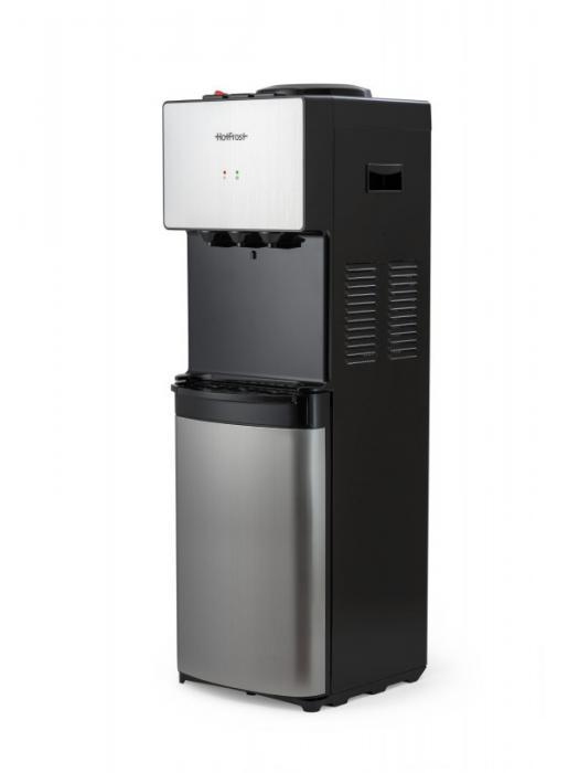 Напольный кулер для бутилированной воды офиса HotFrost V400BS 120140002 черный с холодильником охлаждением - фото 1 - id-p211597582