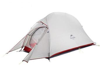 Палатка Naturehike Cloud up 1 NH18T010-T с ковриком Grey-Red 6927595730522