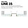Разделительный профиль для световых линий  Belprofil line ширина 35мм, 2,0м, фото 2
