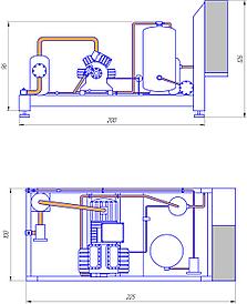 Холодильная Машина ХМ-(ПК)ВКВО. О10-11,57-1x DMZL 4YD- 4.2-K45.