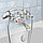 Смеситель Eleanti 0402.887 двуручный ванно-душевой с коротким изливом, фото 8