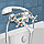 Смеситель Eleanti 0402.896 двуручный ванно-душевой с коротким изливом, фото 9