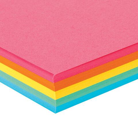 Бумага цветная BRAUBERG, А4, 80 г/м2, 100 л., (5 цветов х 20 л.), интенсив, для офисной техники - фото 5 - id-p211951540