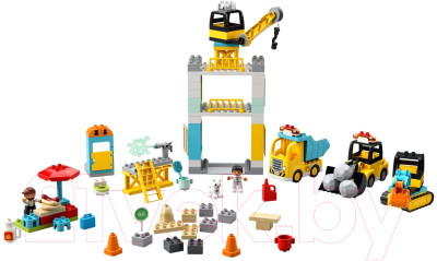 Конструктор Lego Duplo Башенный кран на стройке 10933 - фото 3 - id-p211778226