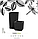 Горшок цветочный Horizon 36см, 34x34x36см, черный сланец, фото 3