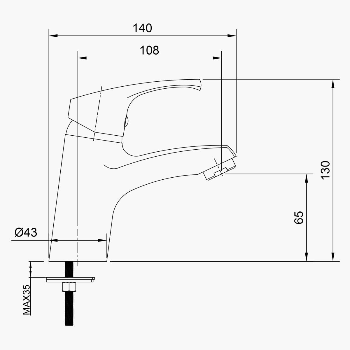 Смеситель Eleanti 0402.935 для умывальника одноручный с литым изливом - фото 10 - id-p110660600