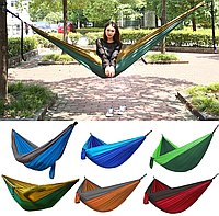 Гамак подвесной двухместный "Hammock Swing" Ультралёгкий и сверхпрочный! (Крепления в комплекте) 270х140 см