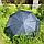 Автоматический противоштормовой зонт "Конгресс Антишторм", ручка экокожа Синий, фото 3