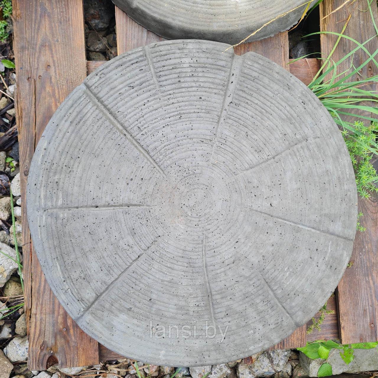 Плитка для пошаговых дорожек "Срез дерева " пенёк 2 - фото 1 - id-p211952595
