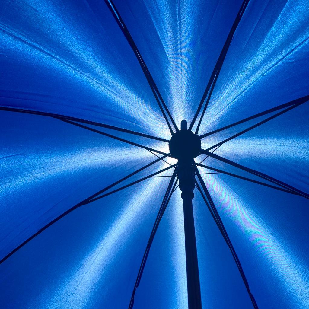Зонт-трость универсальный Arwood Полуавтоматический / деревянная ручка Синий - фото 10 - id-p211951707