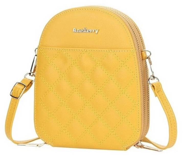 Женская сумочка через плечо BAELLERRY Show You 2501 Лимонная - фото 1 - id-p211952485