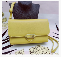 Женская сумочка - портмоне N8606 с плечевым ремнем Baellerry Young Will Show  Желтая Yellow