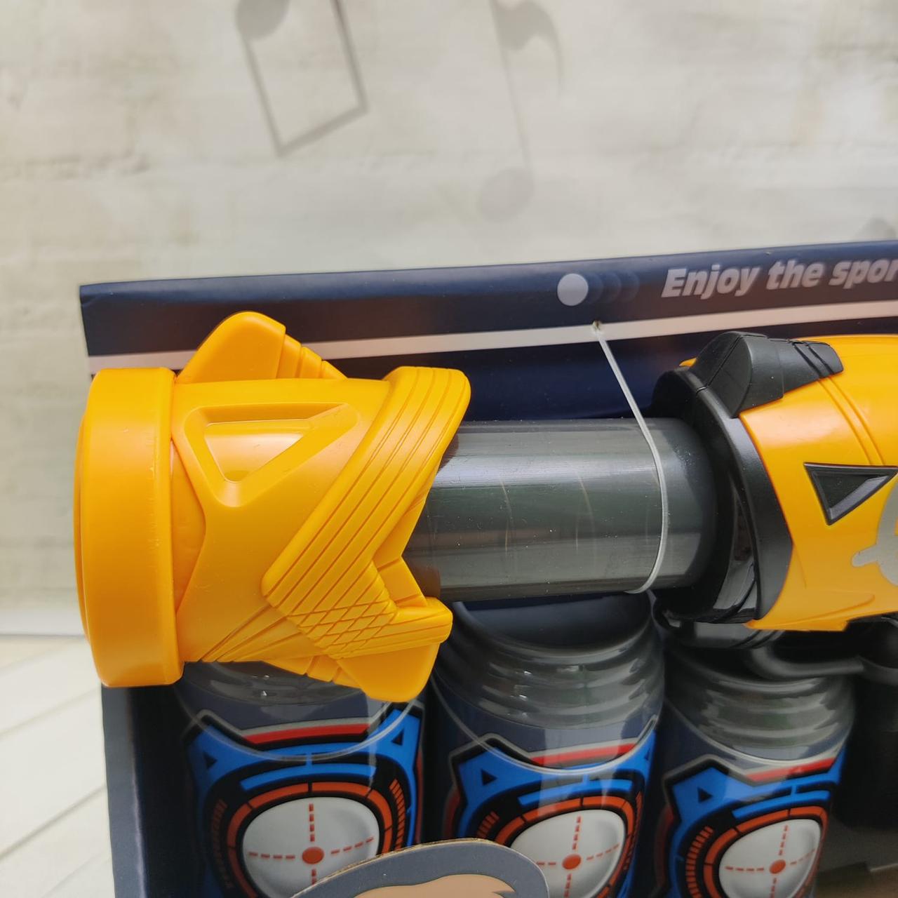 Детская игрушка оружие Бластер Assault Gun 29 см с мишенью, мягкими игровыми снарядами 12шт. 3+ Оранжевый - фото 9 - id-p211951926