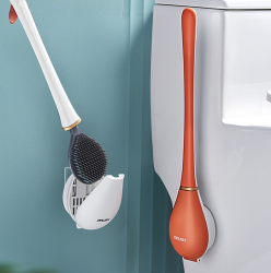 Ершик из эластичного силикона VIP Brush Туалетная плоская щетка для чистки унитаза Оранжевый - фото 2 - id-p211952546