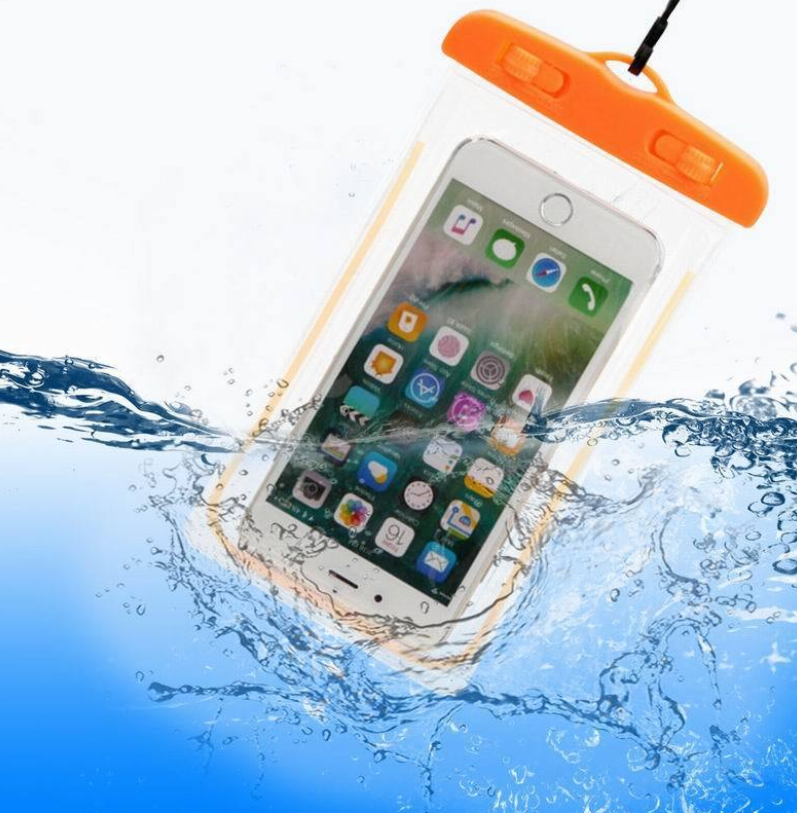 Водонепроницаемый чехол для телефона (для подводной съемки), Оранжевый - фото 1 - id-p211952559