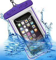 Водонепроницаемый чехол для телефона (для подводной съемки), Фиолетовый