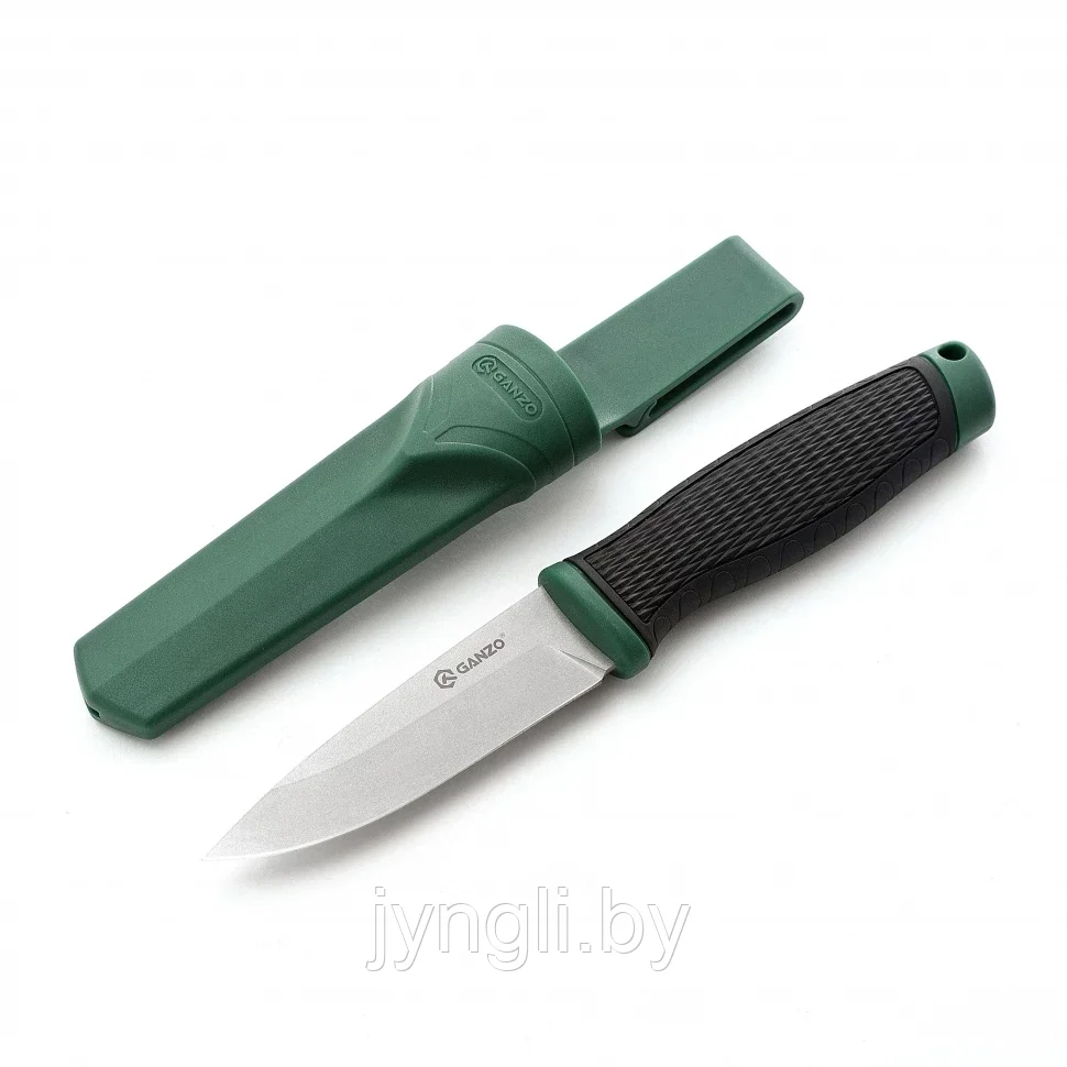 Нож Ganzo G806-GB зеленый с ножнами - фото 1 - id-p211953488