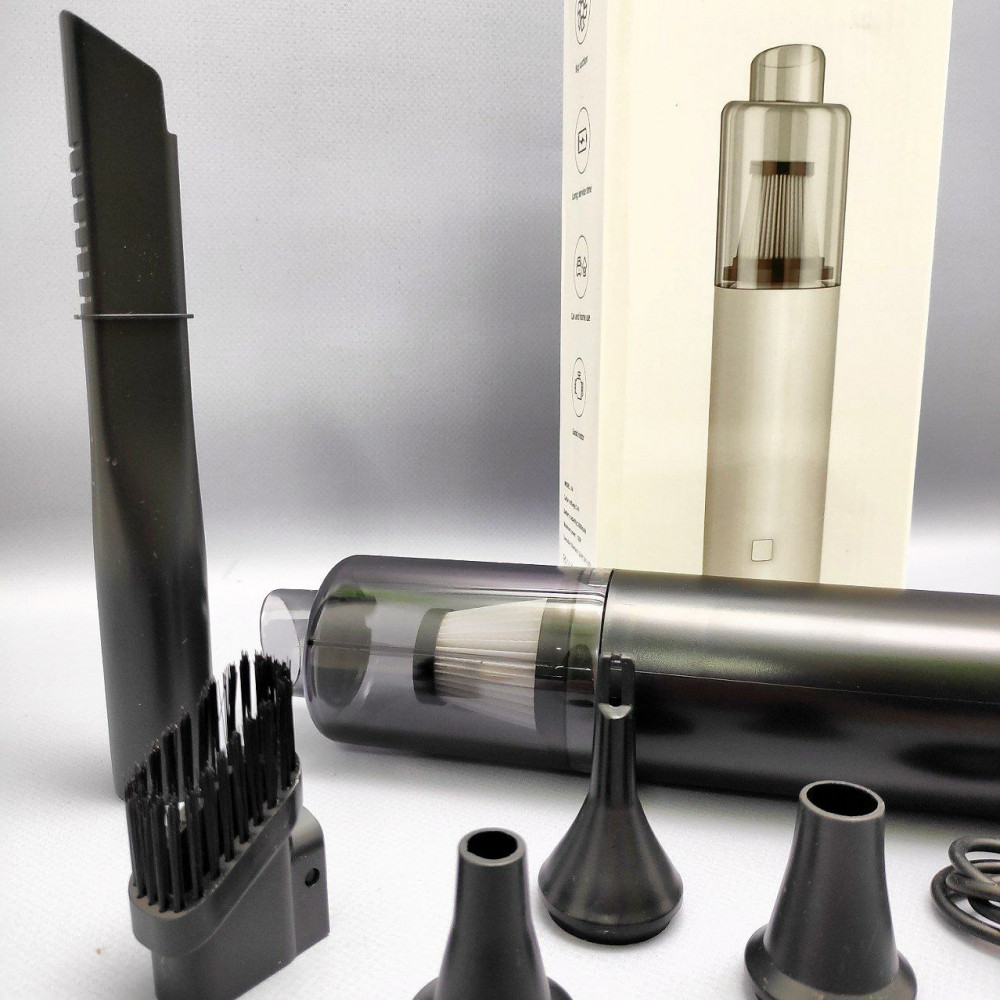 Беспроводной пылесос для автомобиля Handy Vacuum Cleaner A6, мощность 120 W (5 насадок, 2000 мАч) - фото 7 - id-p211953536