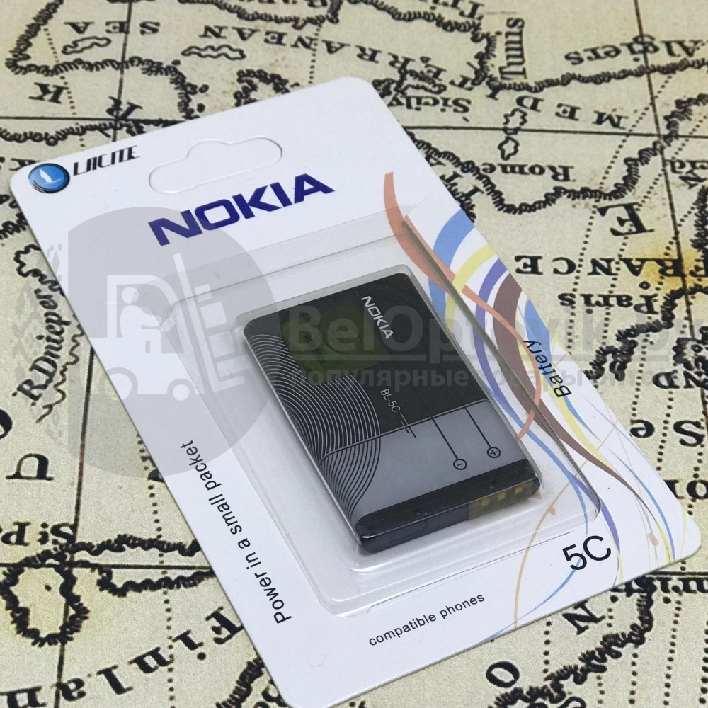 Аккумуляторная батарея Nokia BL-5C - фото 2 - id-p211953802