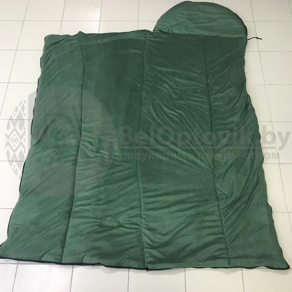 Спальный мешок с подголовником Expert одеяло (22585, ватфайбер, до -15С) РБ - фото 4 - id-p211953805