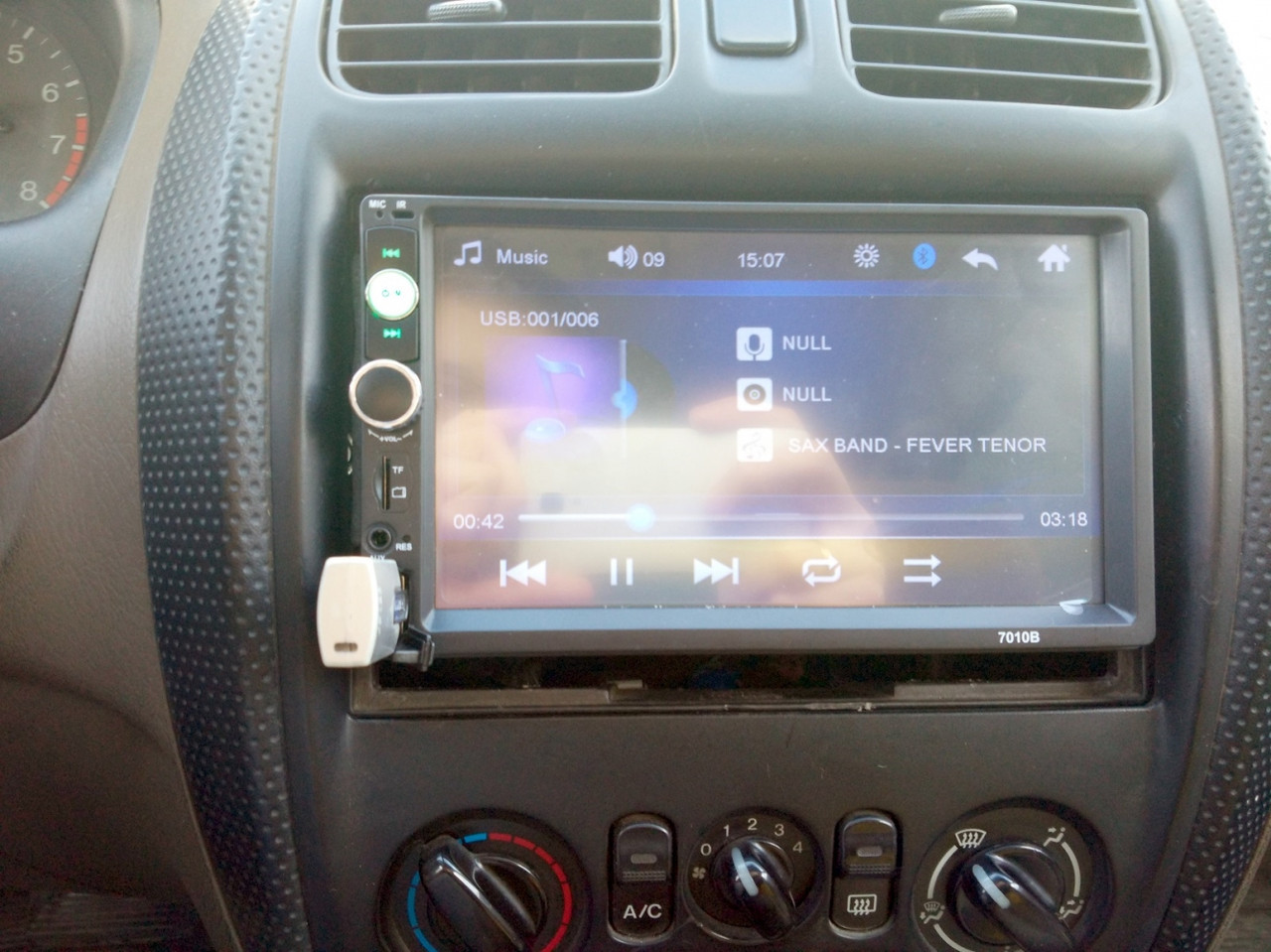 Автомагнитола 2DIN 7010B Bluetooth с сенсорным экраном 7 дюймов (HD/USB/AUX/MP5/Пульт ДУ) - фото 6 - id-p209927988