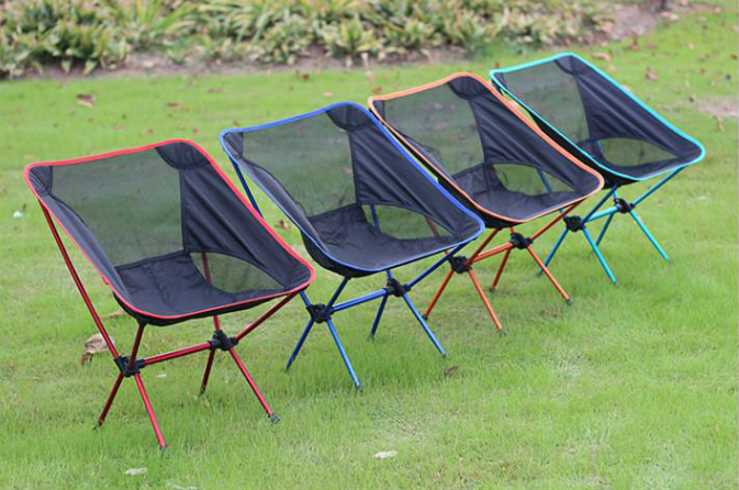 Стул туристический складной Camping chair для отдыха на природе Синий - фото 6 - id-p181585240