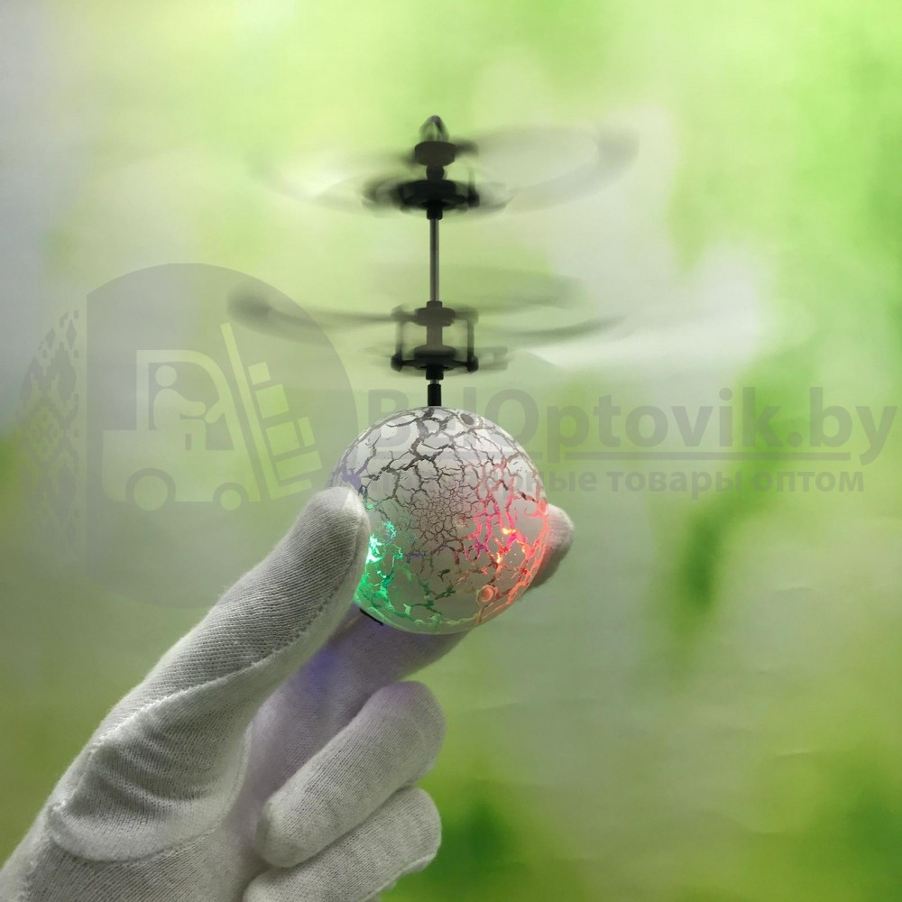 Летающая светодиодная игрушка Светящийся шар Flying Ball (с кабелем USB) JM-888 - фото 7 - id-p211953826