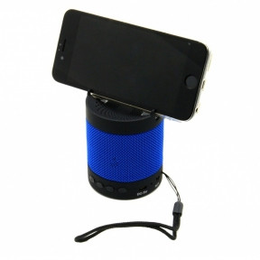 Колонка Bluetooth с держателем для смартфона Wireless SLC - 071 Синяя - фото 1 - id-p211954344