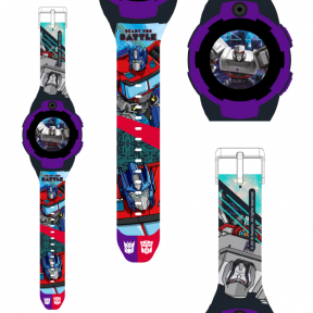 Смарт часы Jet KID Megatron vs Optimus Prime, детские, цветной дисплей 1.44, фиолетовые - фото 1 - id-p211953685