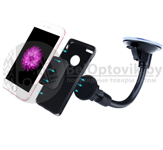 Магнитный держатель для смартфона/планшета на лобовое стекло Mobile Phone CAR Holder QY-014 - фото 5 - id-p211954014