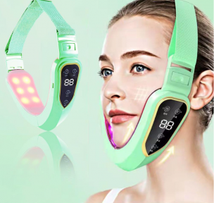 Электрический массажёр для лица V-Face Facial massage instrument V80 (12 режимов интенсивности) Мятный - фото 1 - id-p181585290