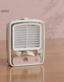 Настольный мини - вентилятор - увлажнитель Light air conditioning MINI FAN беспроводной / Кондиционер 2в1 - фото 1 - id-p211953541