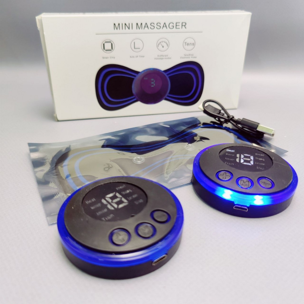 Массажер миостимулятор - лимфодренажный электрический для тела Mini Massager EMS (8 видов массажа, 19 уровней - фото 3 - id-p207134868