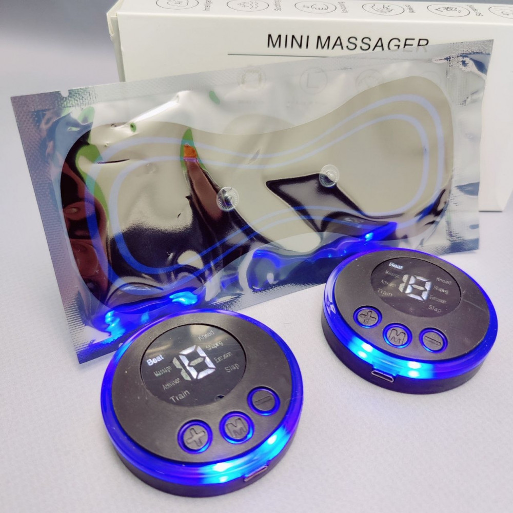 Массажер миостимулятор - лимфодренажный электрический для тела Mini Massager EMS (8 видов массажа, 19 уровней - фото 7 - id-p207134868
