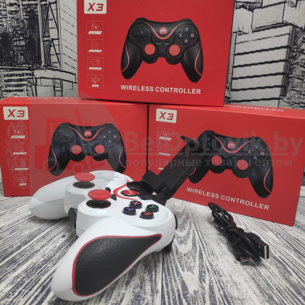 Беспроводной геймпад джойстик для телефона X3 Wireless Controller (iOS Android Tablet Windows PC TV Box) - фото 9 - id-p211953876