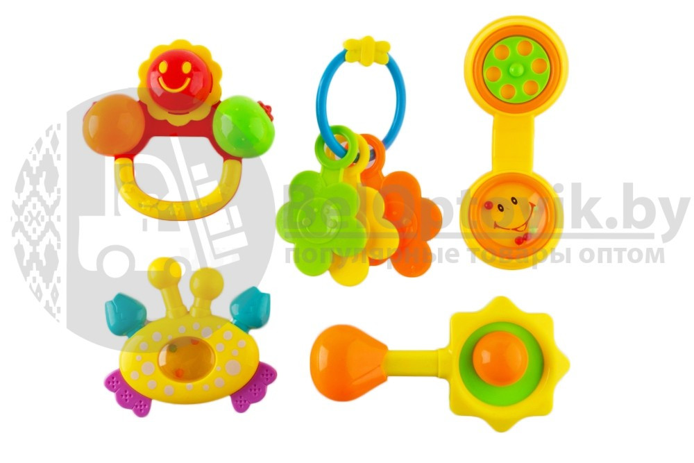 Погремушки Baby Toys 5 в 1 - фото 2 - id-p211954546
