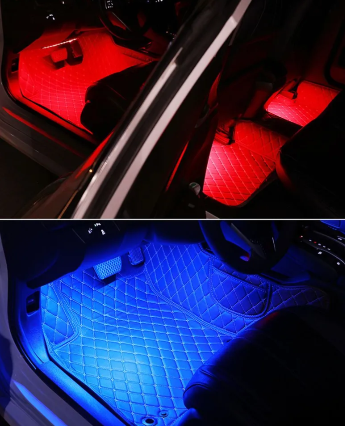 Универсальная светодиодная RGB led подсветка салонасконтроллером идатчикоммузыкидля автомобиляAutomobile - фото 8 - id-p200721670