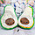 Гламурная мягкая игрушка - подушка Авокадо MAXI, 40 см Светлая косточка, фото 5